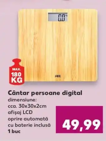 Kaufland Cântar persoane digital Ofertă