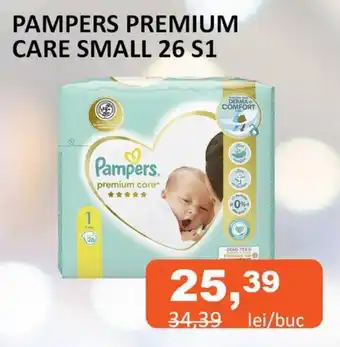 Unicarm PAMPERS PREMIUM CARE SMALL 26 S1 Ofertă