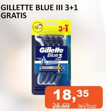 Unicarm GILLETTE BLUE III 3+1 GRATIS Ofertă