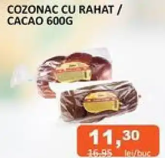Unicarm COZONAC CU RAHAT / CACAO 600G Ofertă