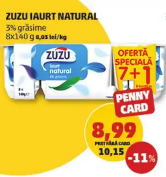 Penny ZUZU IAURT NATURAL Ofertă