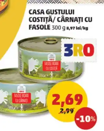 Penny CASA GUSTULUI COSTIȚĂ/ CÂRNAŢI CU FASOLE Ofertă