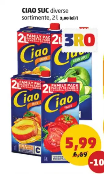 Penny CIAO SUC 2L Ofertă