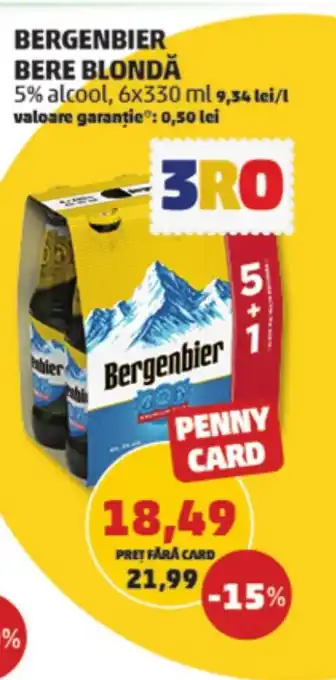 Penny BERGENBIER BERE BLONDĂ Ofertă