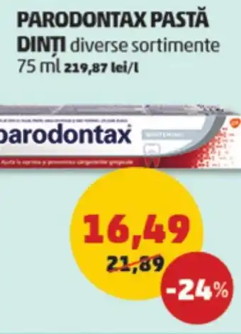 Penny PARODONTAX PASTĂ DINŢI Ofertă