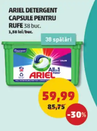 Penny ARIEL DETERGENT CAPSULE PENTRU RUFE Ofertă