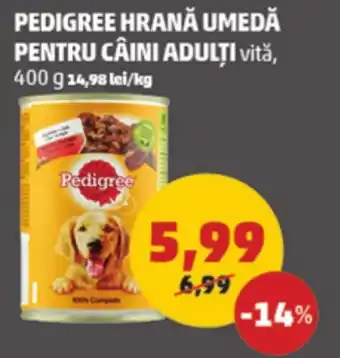 Penny PEDIGREE HRANĂ UMEDĂ PENTRU CÂINI ADULȚI Ofertă