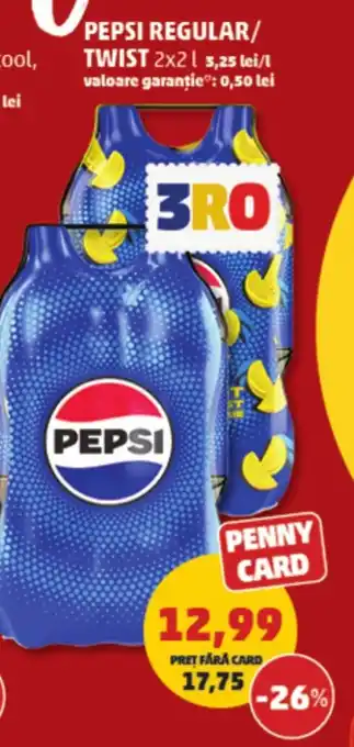 Penny PEPSI REGULAR/ TWIST Ofertă