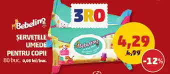 Penny SERVETELE UMEDE PENTRU COPII Ofertă