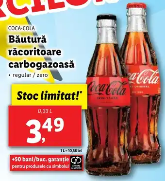 Lidl COCA-COLA Băutură răcoritoare carbogazoasă Ofertă