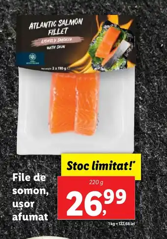 Lidl File de somon, usor afumat Ofertă