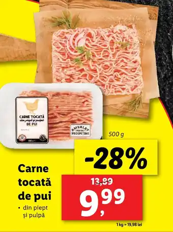 Lidl Carne tocată de pui Ofertă