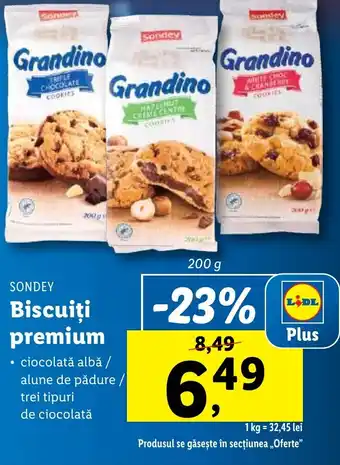 Lidl SONDEY Biscuiţi premium Ofertă
