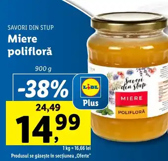 Lidl SAVORI DIN STUP Miere polifloră Ofertă