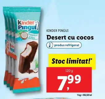 Lidl KINDER PINGUI Desert cu cocos Ofertă