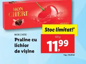 Lidl MON CHERI Praline cu lichior de vişine Ofertă