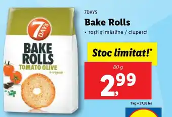 Lidl 7DAYS Bake Rolls Ofertă