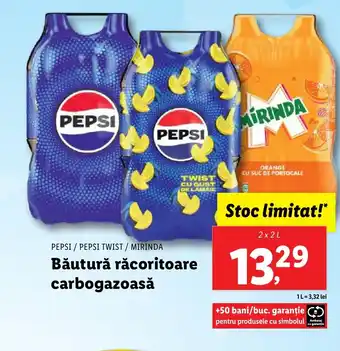 Lidl PEPSI / PEPSI TWIST / MIRINDA Băutură răcoritoare carbogazoasă Ofertă