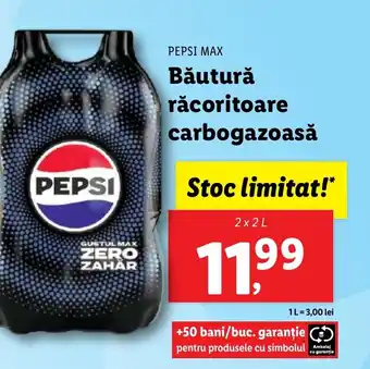 Lidl PEPSI MAX Băutură răcoritoare carbogazoasă Ofertă