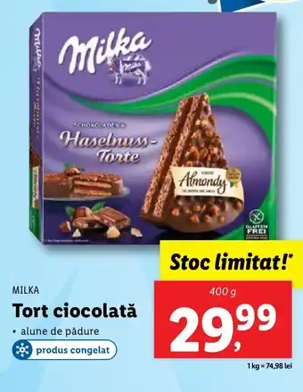 Lidl MILKA Tort ciocolată Ofertă