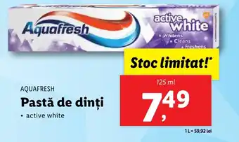 Lidl AQUAFRESH Pastă de dinți Ofertă