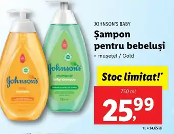 Lidl JOHNSON'S BABY Şampon pentru bebeluşi Ofertă