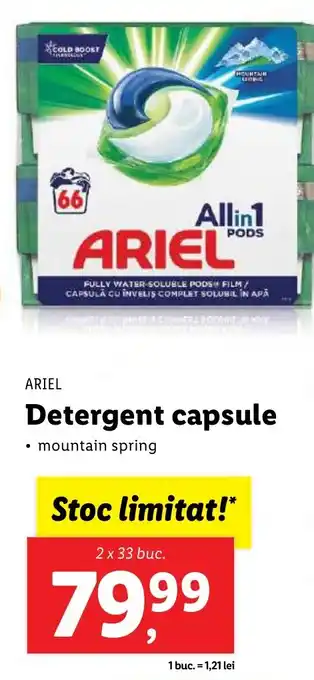 Lidl ARIEL Detergent capsule Ofertă