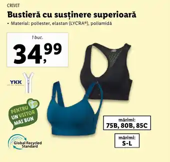 CRIVIT Bustieră cu susținere superioară
