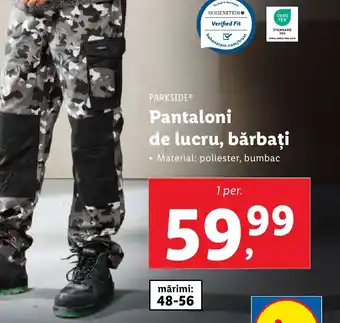 Lidl PARKSIDEⓇ Pantaloni de lucru, bărbați Ofertă
