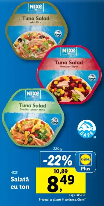 Lidl NIXE Salată cu ton Ofertă