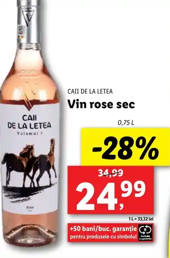 Lidl CAII DE LA LETEA Vin rose sec Ofertă