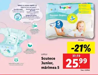 Lidl LUPILU Scutece Junior, mărimea 5 Ofertă