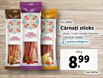 Lidl KULJANKA Cârnaţi sticks Ofertă