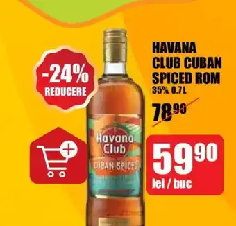 HAVANA CLUB CUBAN SPICED ROM 35%, 0.7L