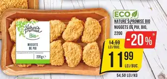 NATURE'S PROMISE BIO NUGGETS DE PUI, BIO, 220G