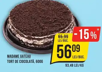 MADAME GATEAU TORT DE CIOCOLATĂ, 600G
