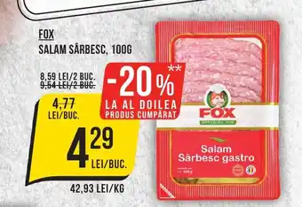 Mega Image FOX SALAM SÂRBESC, 100G Ofertă