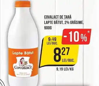 Mega Image COVALACT DE ȚARĂ LAPTE BĂTUT, 2% GRĂSIME, 900G Ofertă