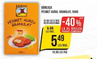Mega Image BĂNEASA PESMET AURIU, GRANULAT, 500G Ofertă