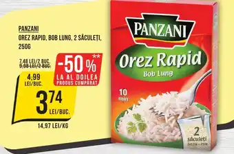 Mega Image PANZANI OREZ RAPID, BOB LUNG, 2 SĂCULEŢI, 250G Ofertă