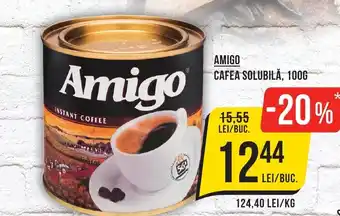 Mega Image AMIGO CAFEA SOLUBILĂ, 100G Ofertă