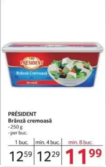 Selgros PRÉSIDENT Brânză cremoasă Ofertă