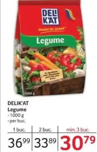 Selgros DELIK'AT Legume Ofertă