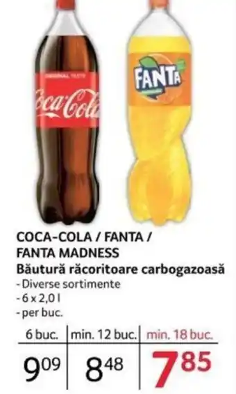 Selgros COCA-COLA / FANTA / FANTA MADNESS Băutură răcoritoare carbogazoasă Ofertă