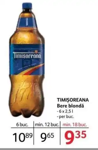 Selgros TIMIŞOREANA Bere blondă Ofertă