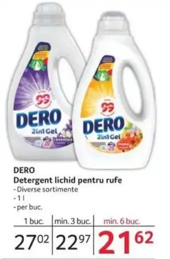 Selgros DERO Detergent lichid pentru rufe Ofertă