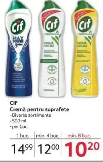 Selgros CIF Cremă pentru suprafețe Ofertă