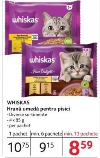 Selgros WHISKAS Hrană umedă pentru pisici Ofertă