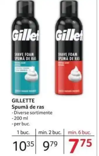 Selgros GILLETTE Spumă de ras Ofertă