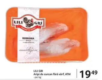 Selgros LILI GRI Aripi de curcan fără vârf, ATM Ofertă